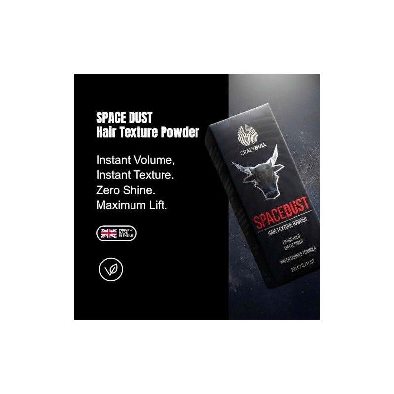 CRAZY BULL Space Dust Styling Powder for Short and Medium
