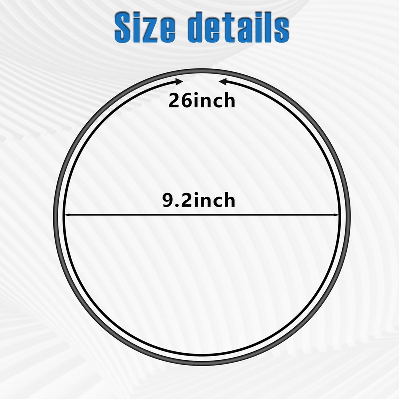Black Lid Latch Strap Rubber Band 6,7,8 Quart Compatible with