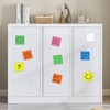 Reusable Magnetic Sticky Notes,3”x3”,24Pack,Dry Erase Magnets Magnetic Labels,Bright Colors Magnet
