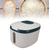 Rice Container Bug Proof Odorless Airtight Rice Box with Clear