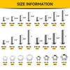 Mywish 740Pcs #4-40#6-32#8-32#10-24 Machine Screw Assortment Kit, Phillips Pan Head