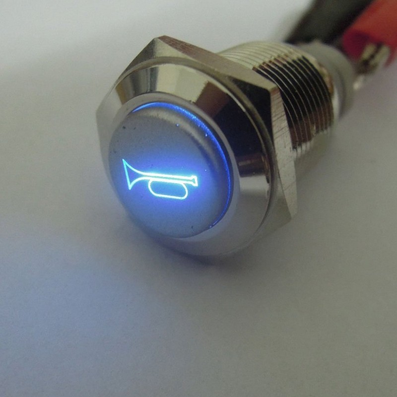 Mintice™ 16 mm Car Toggle Switch Rocker Switch Push Button