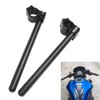 HIYOYO Motorcycle Clip-On 7/8'' Handlebars 41MM Fork Tube Handle Bar