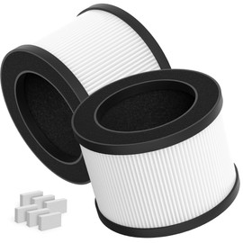 GoKBNY 2-Pack BW302 True HEPA Replacement Filter Compatible with LUNINO BW302 Purifier, H13 HEPA Air Filter, with Aromatherapy Tablets