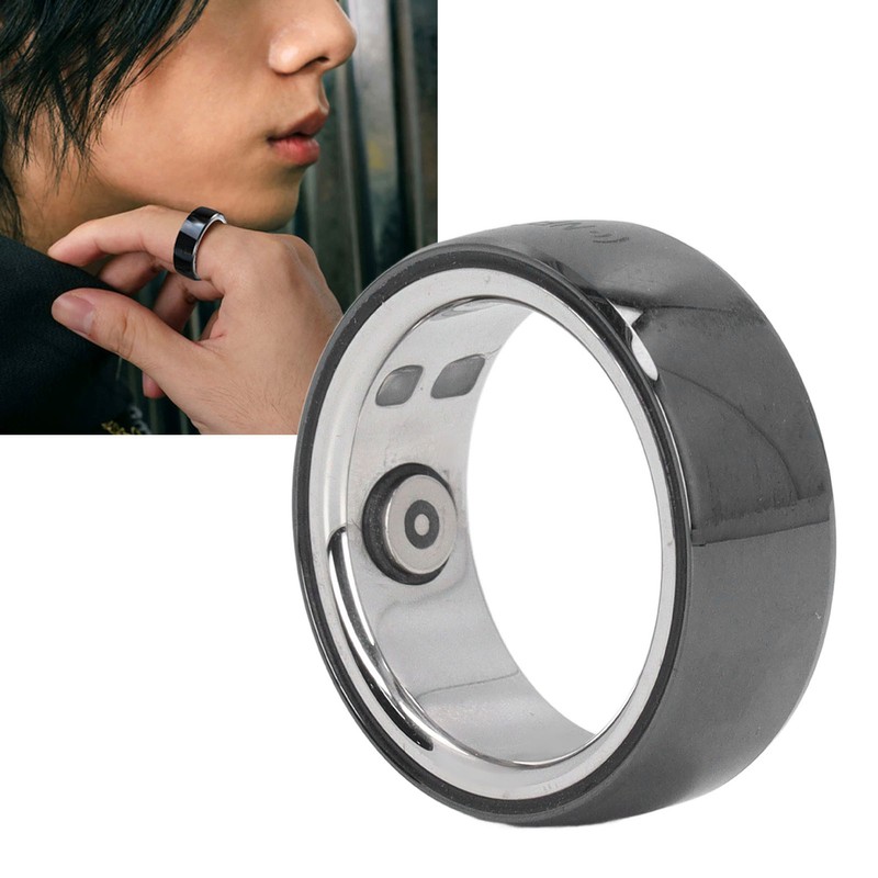 Smart Ring Health Tracker Step Counting Ceramic Surface Sleep Tracking