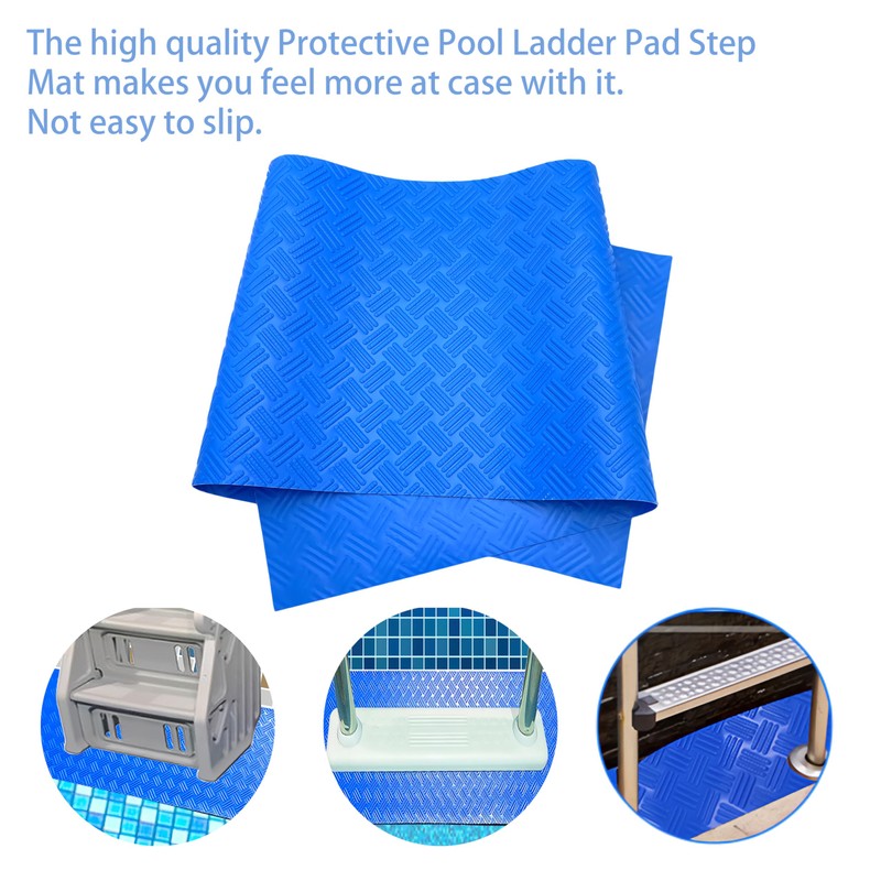 That one XZHJJF Swimming Pool Ladder Mat, Protective Non-Slip Pool