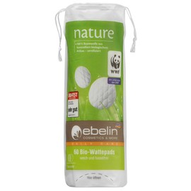 Ebelin Nature Organic Cotton Pads (5 Packs of 60)