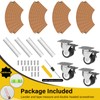 Goovilla Plant Stand with Wheels Heavy Duty, 1Pack Adjustable 15-22