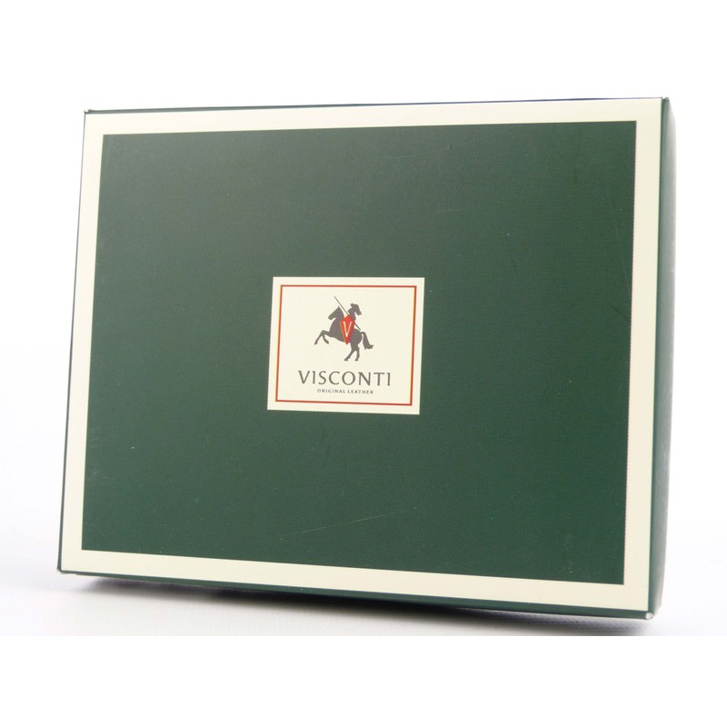 Mens LUXURY Slim Italian LEATHER WALLET by Visconti; Monza Collection