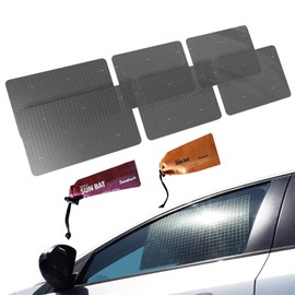Sun Bat - Parasol para ventana estático (6 unidades), el único parasol certificado para ventana de coche para bebé probado para bloquear el 98.80% Visible contra rayos UV para asiento de coche