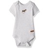 Robeez Baby Infant Bodysuit, top Dog Light Grey, 3 Months