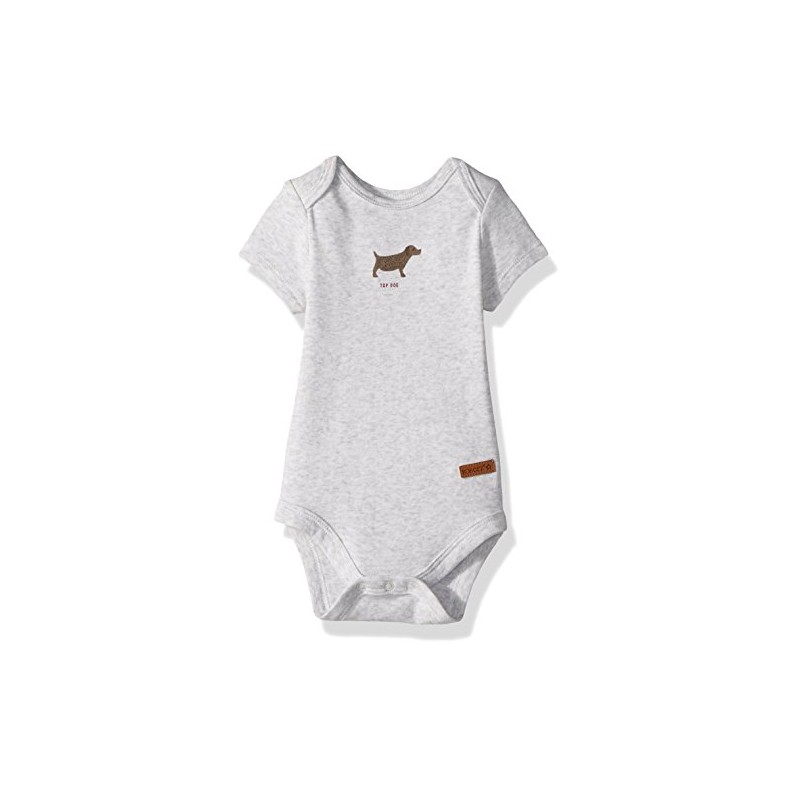Robeez Baby Infant Bodysuit, top Dog Light Grey, 3 Months