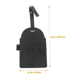 Kisangel Golfing Tee Organizer Tees Holder Golf Bag Tag Pu Carrier Men Golfing Supplies