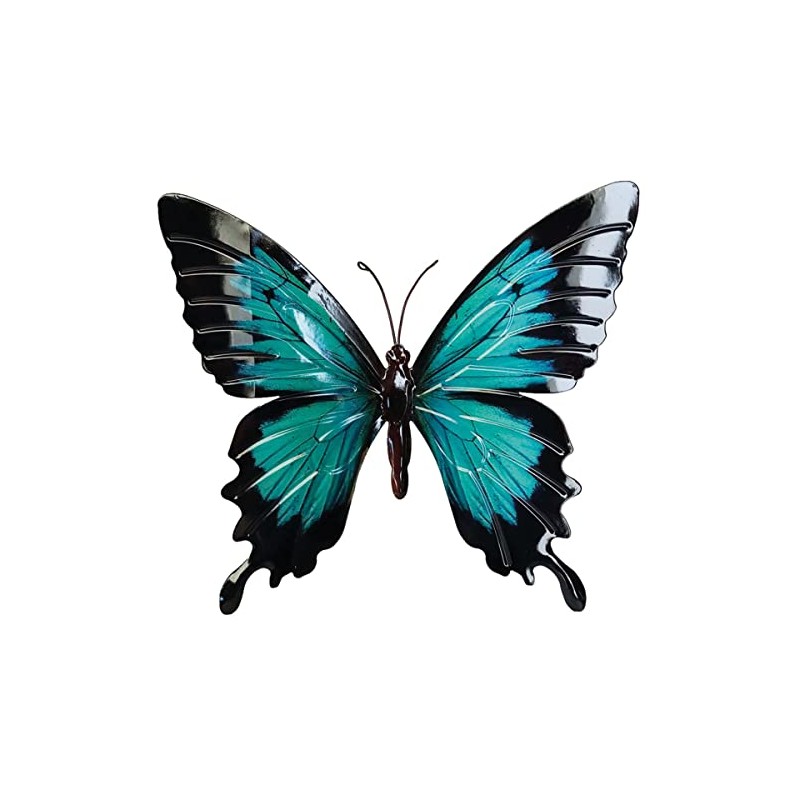 CIM Metal Wall Decoration - Butterfly Blue Morpho - 35