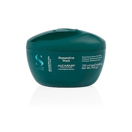 Alfaparf Milano Semi Di Lino Máscara reparadora de reconstrucción para cabello dañado, sin sulfatos, seguro para cabello tratado con color, sin SLS, p