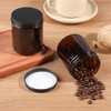 12 Pack Amber Glass Jars, 8 Oz Thick Amber Round