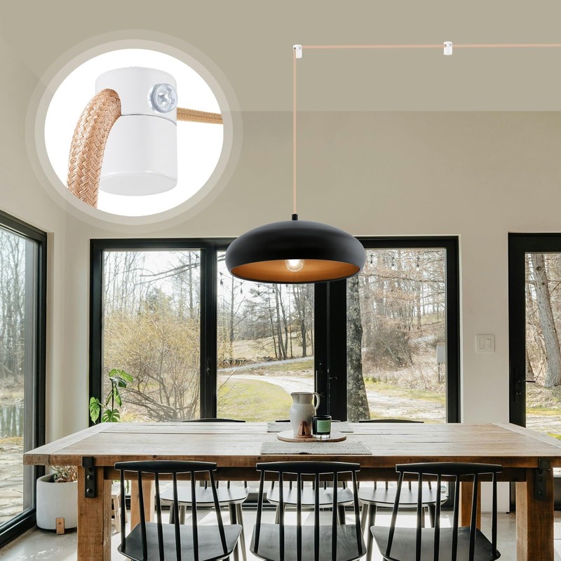 Adcssynd 3 Pack Upgrade Ceiling Hooks for Hanging Lights, White