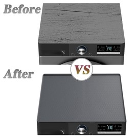 Silicone Washer and Dryer Covers for the Top,51.2" x 25.6" Washer Dryer Countertop 1pcs,Washer Dryer Top Protector for Laundry Room and Home Kitchen (Grey)