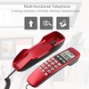 LCD Display Telephone, Landline Telephone, Home Telephone, Wired Mini Phone,