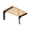 Homeme Shelf Bracket, L-Shaped Bracket, Stainless Steel, Load Capacity: 55.1