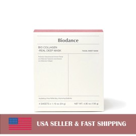 Máscara profunda real biodance biocolágeno 1,19 oz x 4 ea