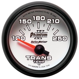 Auto Meter 7549 Phantom II Electric Transmission Temperature Gauge, 2 1/16"