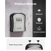 Puroma Key Lock Box, Portable Combination Lockbox Wall-Mounted Key Storage