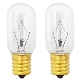 QYKAVM Microwave Light Bulb for Under Range Hood Appliance Refrigerator 40 Watt 125V E17 Base T8 Replacement Bulb for LG Microwave Oven - 6912W1Z004B,8206232A Bulb,2 Pack