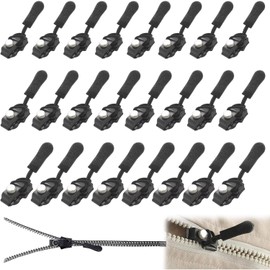 4 Pcs Fix Zip Puller, Instant Fix Zipper Repair Kit, Replacement Zip Slider for Jacket Backpack Luggage Sleeping Bag, Universal Instant Fix Zipper Repair Replacement Zip Slider