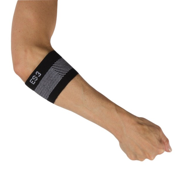 Elbow Brace by OrthoSleeve ES3 Designed to Prevent and relive Pain associated with Tennis Elbow, Golfer’s Elbow, General Elbow Pain and Forearm Pain (Black, Large)
