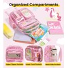 Vorspack Clear Backpack for Girls, Cute Transparent School Bookbag, Pink