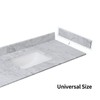 EQLOO 21 Inch Carrara Marble Side Splash for Bathroom Vanity