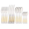16-Piece Flatware Silverware Set, Uniturcky Silver 18/0 Stainless Steel Cutlery