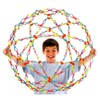 Hoberman Sphere-Rainbow