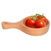 Wooden Bowl with Handle Noodle Bowl for Salad Fruit Soup
