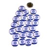 Israel Flag Pinback Buttons - 1.5 Inch Round - 25