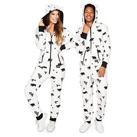 Tipsy Elves' Men's Beary Christmas Jumpsuit - Comfy Cozy Holiday Onesie Size X-Large