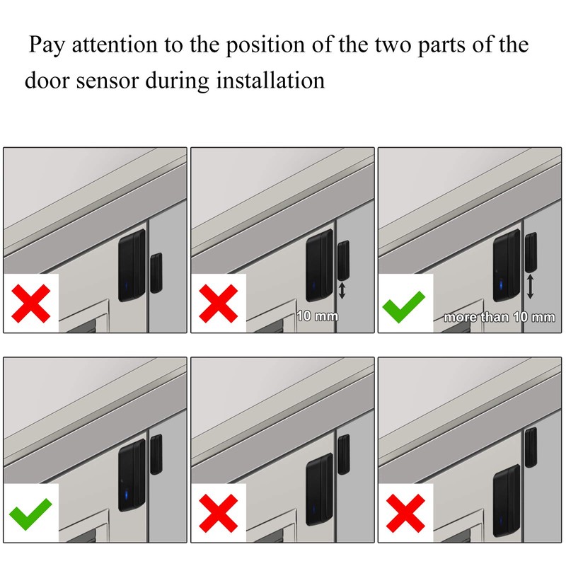 ChunHee Wireless Door Open Alarm Chime 600ft Operating Range 58