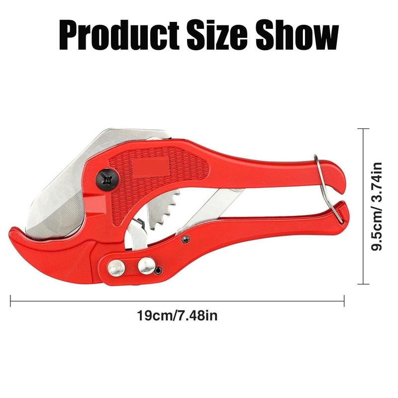 Plastic Pipe Cutter with Ratchets, Composite Pipe Set, Pipe Scissors,