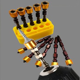 10 Pieces of 1/4 inch 6.35mm Hexagonal Cross Screwdriver bit Set can be Used for Various Electric Drills, Gypsum Board Drill bits for Impact Screwdrivers, with Cross Screwdriver bit Magnetic Ring