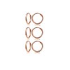 Rose Gold Flash Sterling Silver Small Endless 12mm Round Unisex