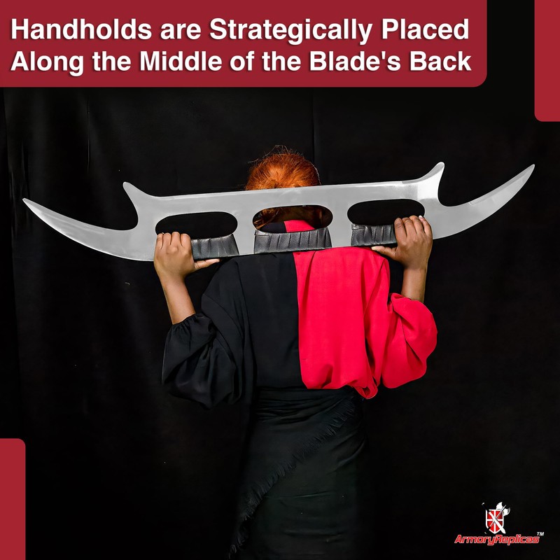 Massive 48 in. Klingon Bat'Leth Style War Sword