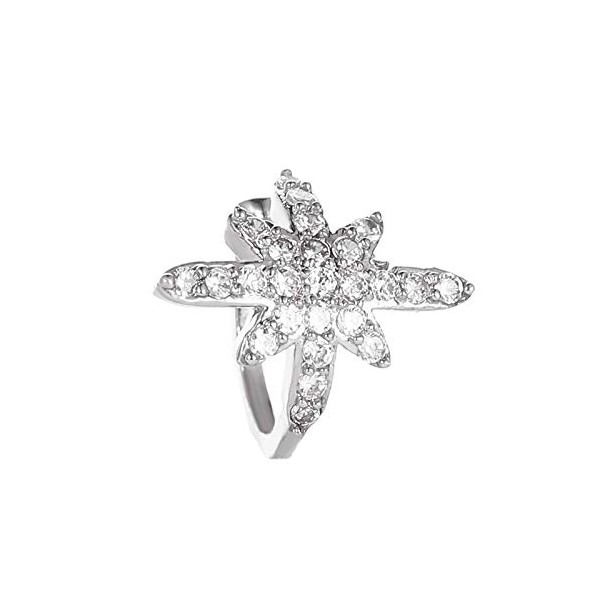 fdsmall Boho Northstar Ear Cuff Earrings AAA Cubic Zirconia Star