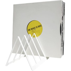 etterr Twin Pack Record Stands for 50 Vinyls 100% Steel Made in Europe Vinyl Stand Vinyl Holder Vinyl Stand CD Stand Vinyl Storage Book Organiser