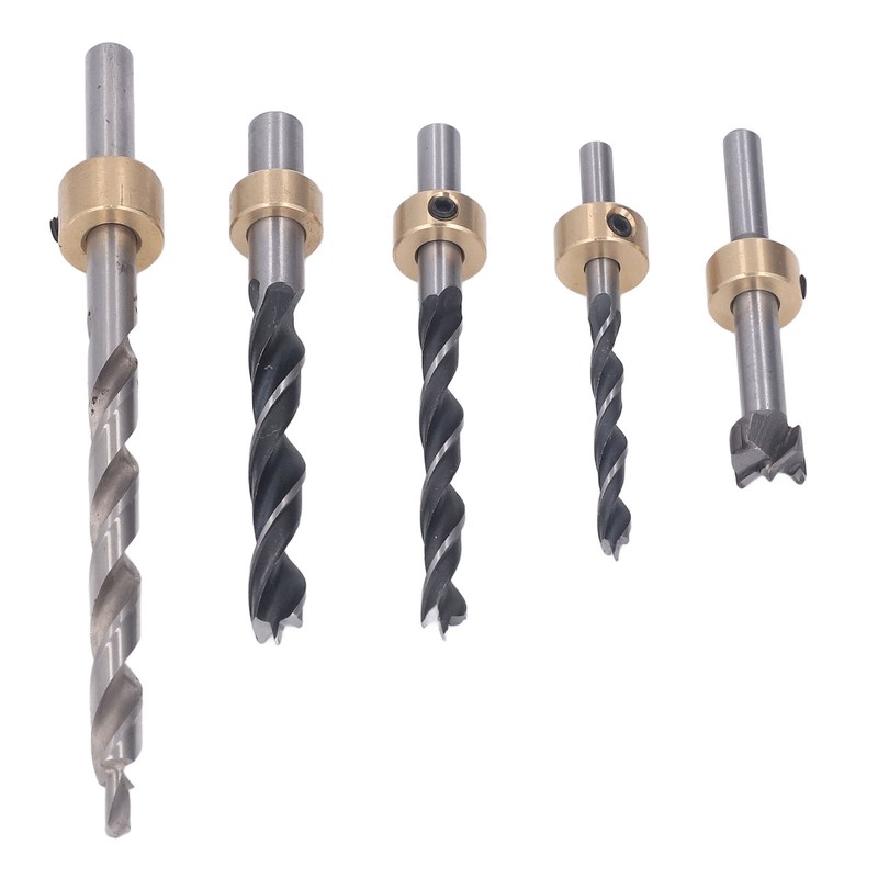 5Pcs Pocket Hole Drill Bit 3 Knife Points High Speed