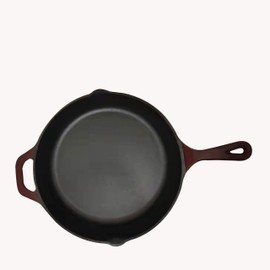 Cast Iron Enameled Cookware (Skillet 10", Merlot)