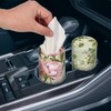 4pack Car Tissues Holder with Facial Tissues Vintage Rose Peony