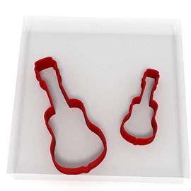 Acoustic Guitar Set of 2 Value Cookie/Fondant Cutters Pair 5CM + 8CM