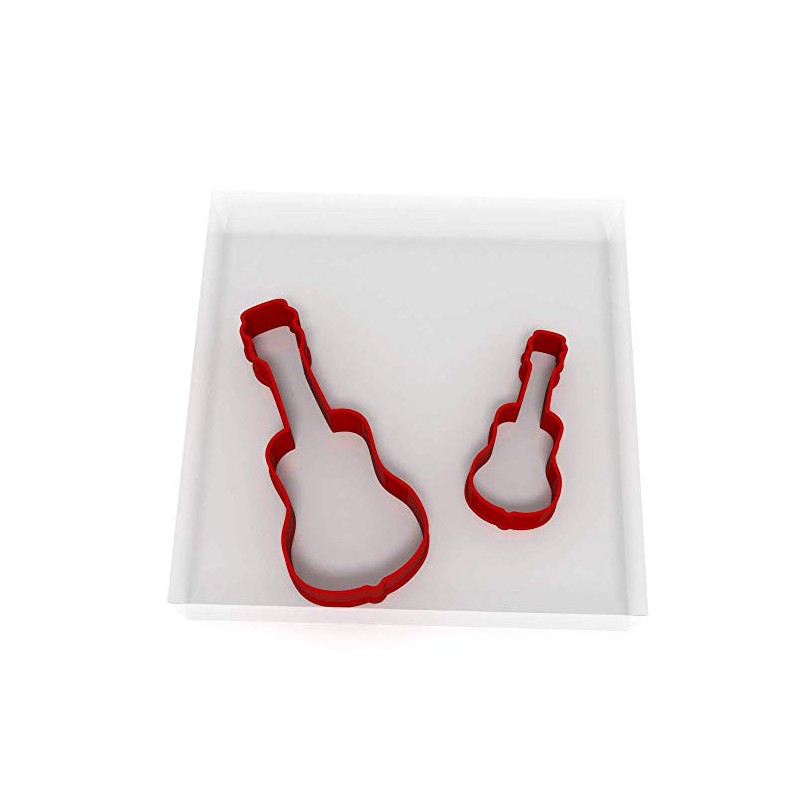 Acoustic Guitar Set of 2 Value Cookie/Fondant Cutters Pair 5CM