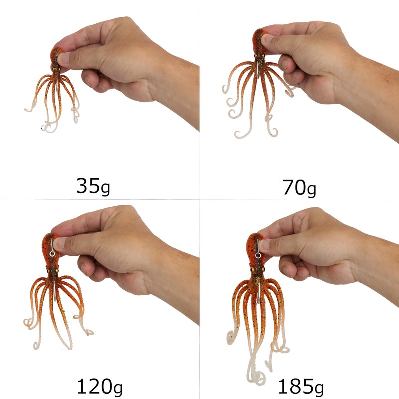 Savage Gear 3D Octopus 120G Glow Spooky Jig